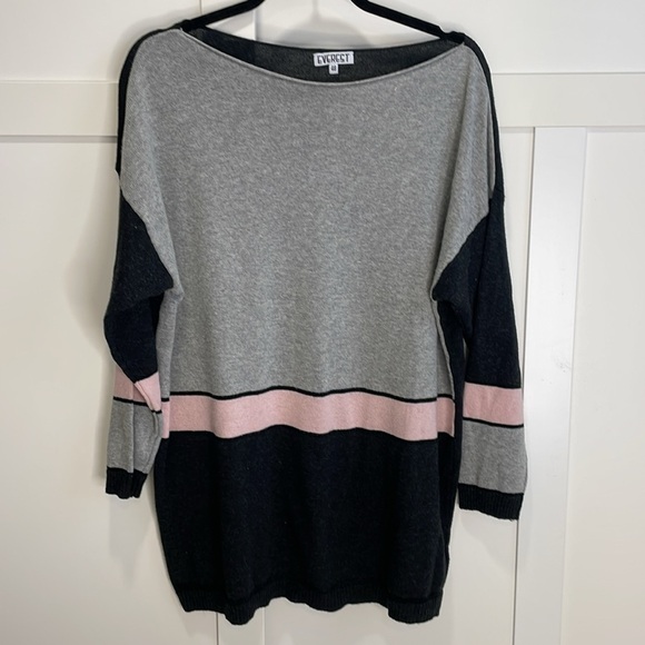Vintage Made in Italy Everest Pink, Grey and Black Sweater - Picture 4 of 7